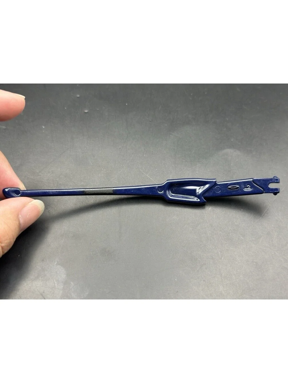 Oakley Flak Jacket Polished Navy OEM Left Replacement Arm